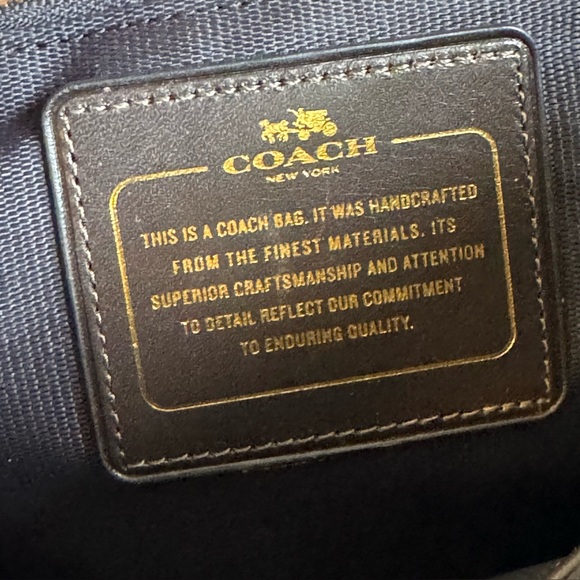 Coach Gramercy Satchel Bag Croc Embossed Leather Gray Mink Crossbody Tote Purse - Picture 9 of 11